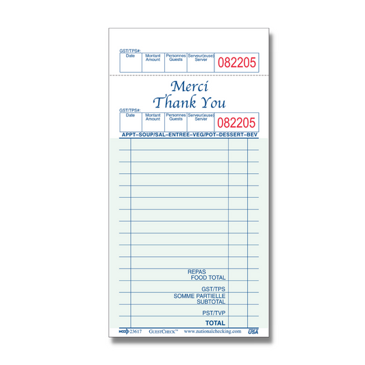 Restaurant Order Pads 10/bd