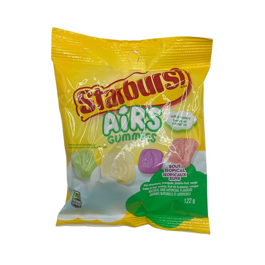 Starburst Airs Gummies Sour Tropical 122g 12/cs