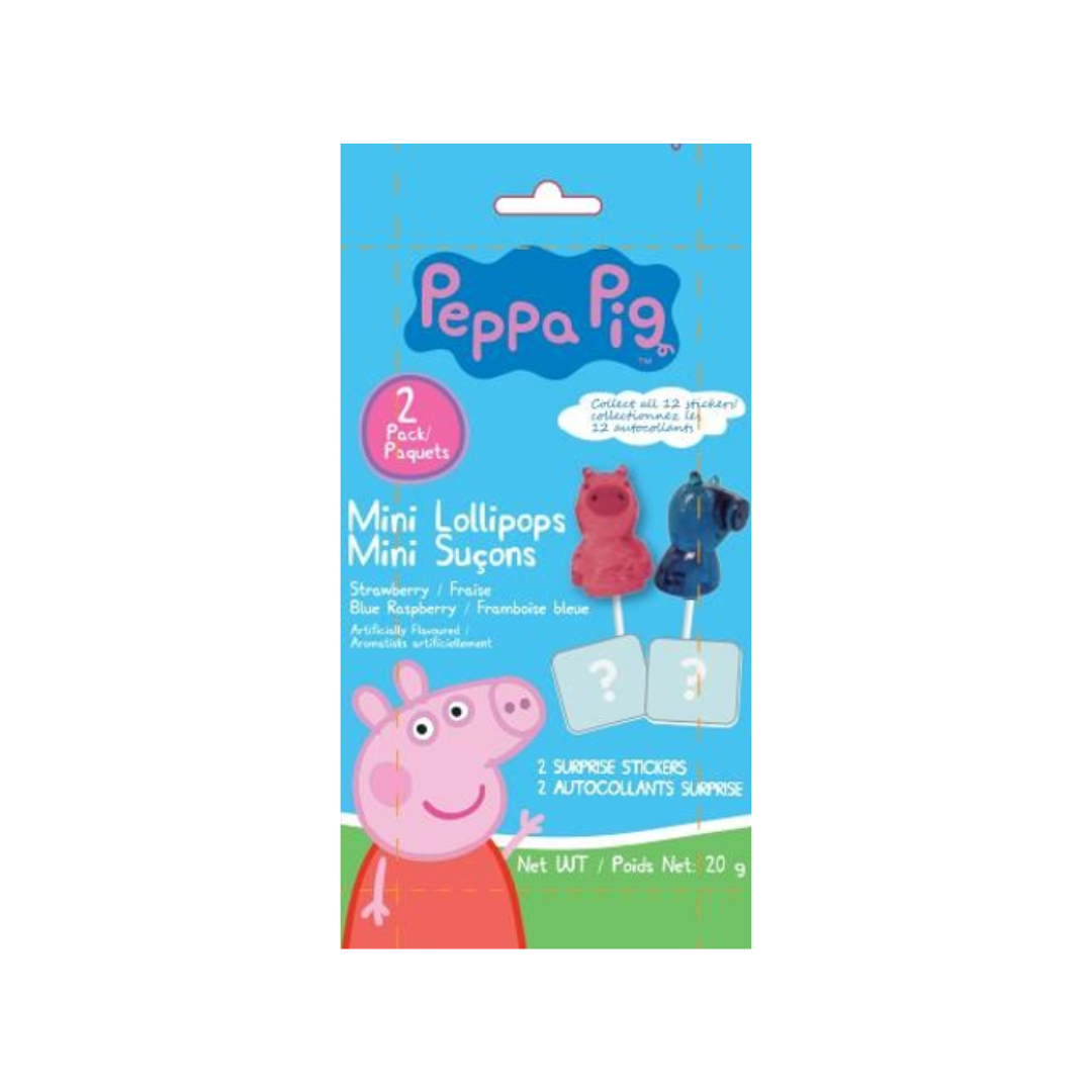 Peppa Mini Lollies 20 g 12/bx