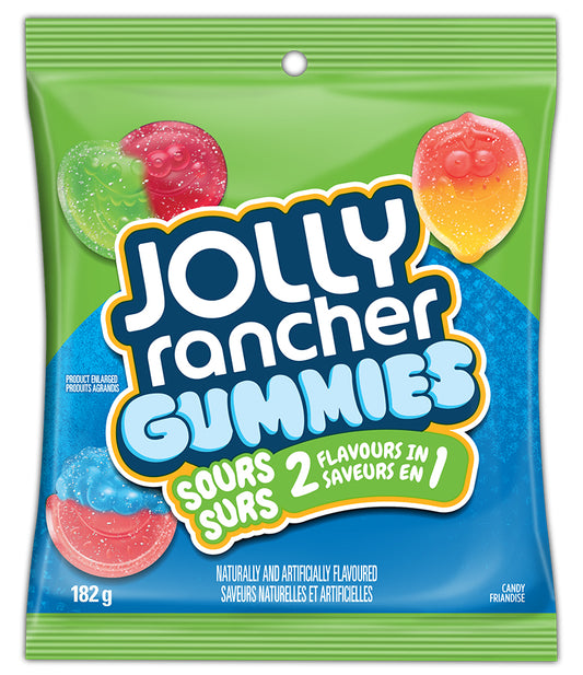 JR Gummies Sours 2 in1 Flavours 182 g 10/cs