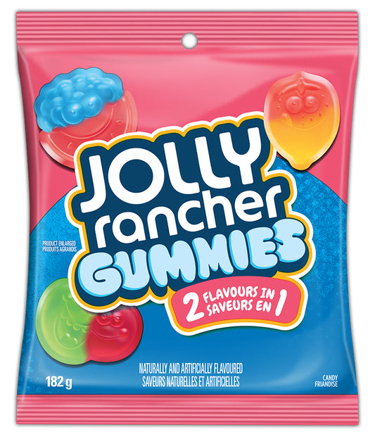 JR Gummies 2 in 1 Flavours 182g 10/cs