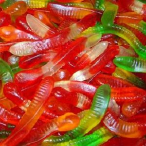 Pillow Bag Gummi Worms 180 g 18/cs