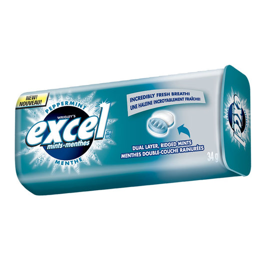 Excel Peppermint Mints 34 g 8/bx