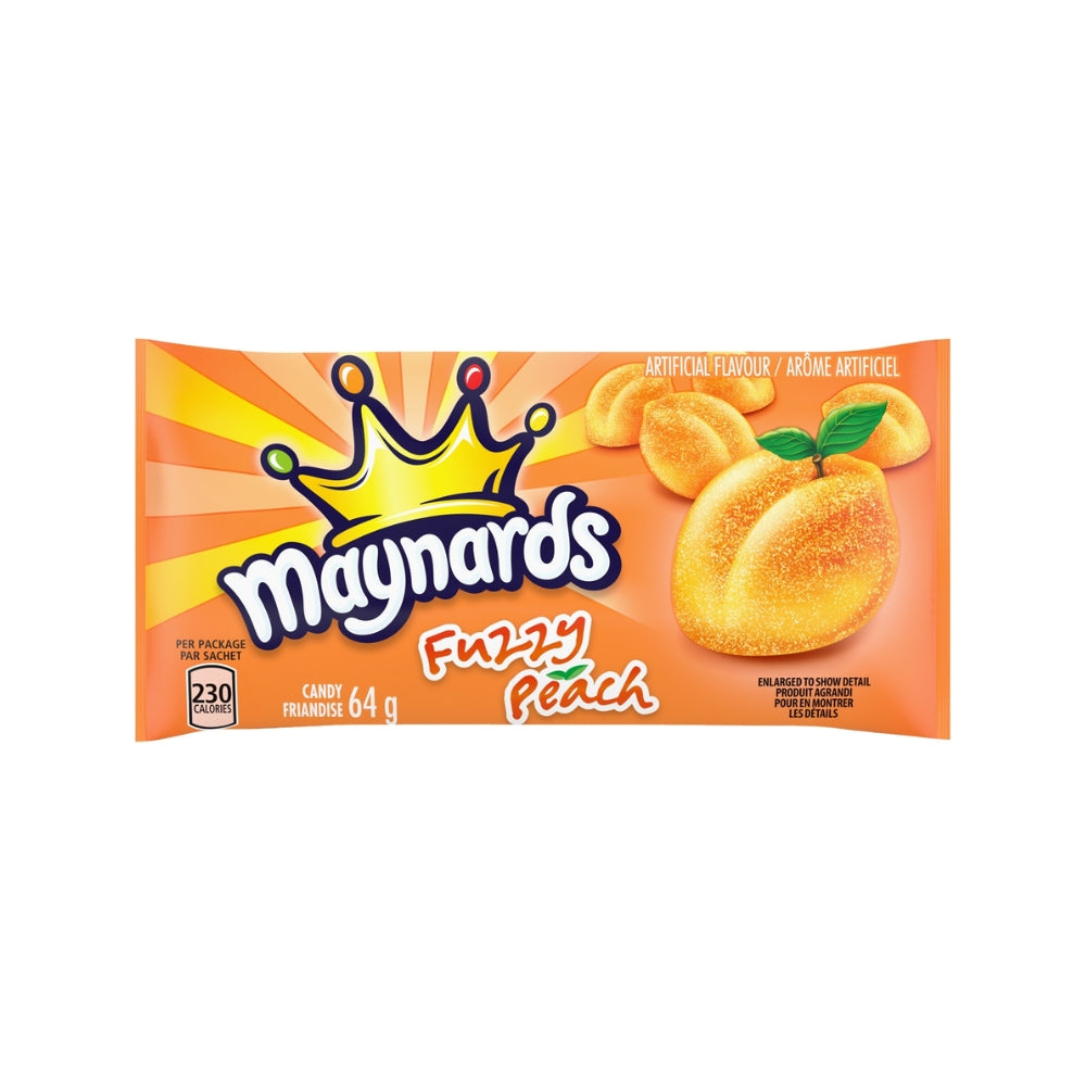 Maynards Fuzzy Peach 64 g 18/bx