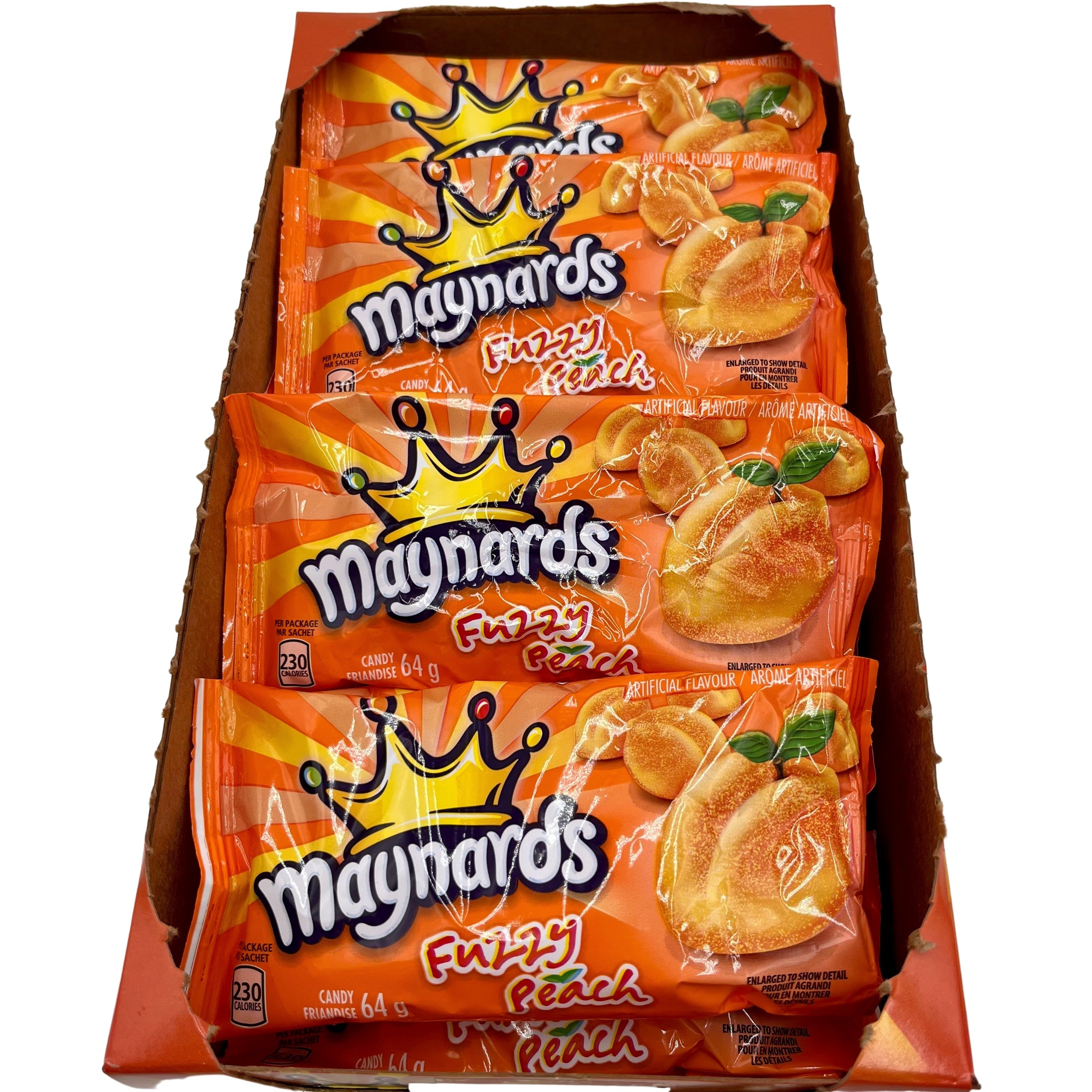 Maynards Fuzzy Peach 64 g 18/bx – Aiton Drug Co
