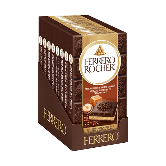 Fererro Rocher Hazelnut Salted Caramel Dark 90g 16