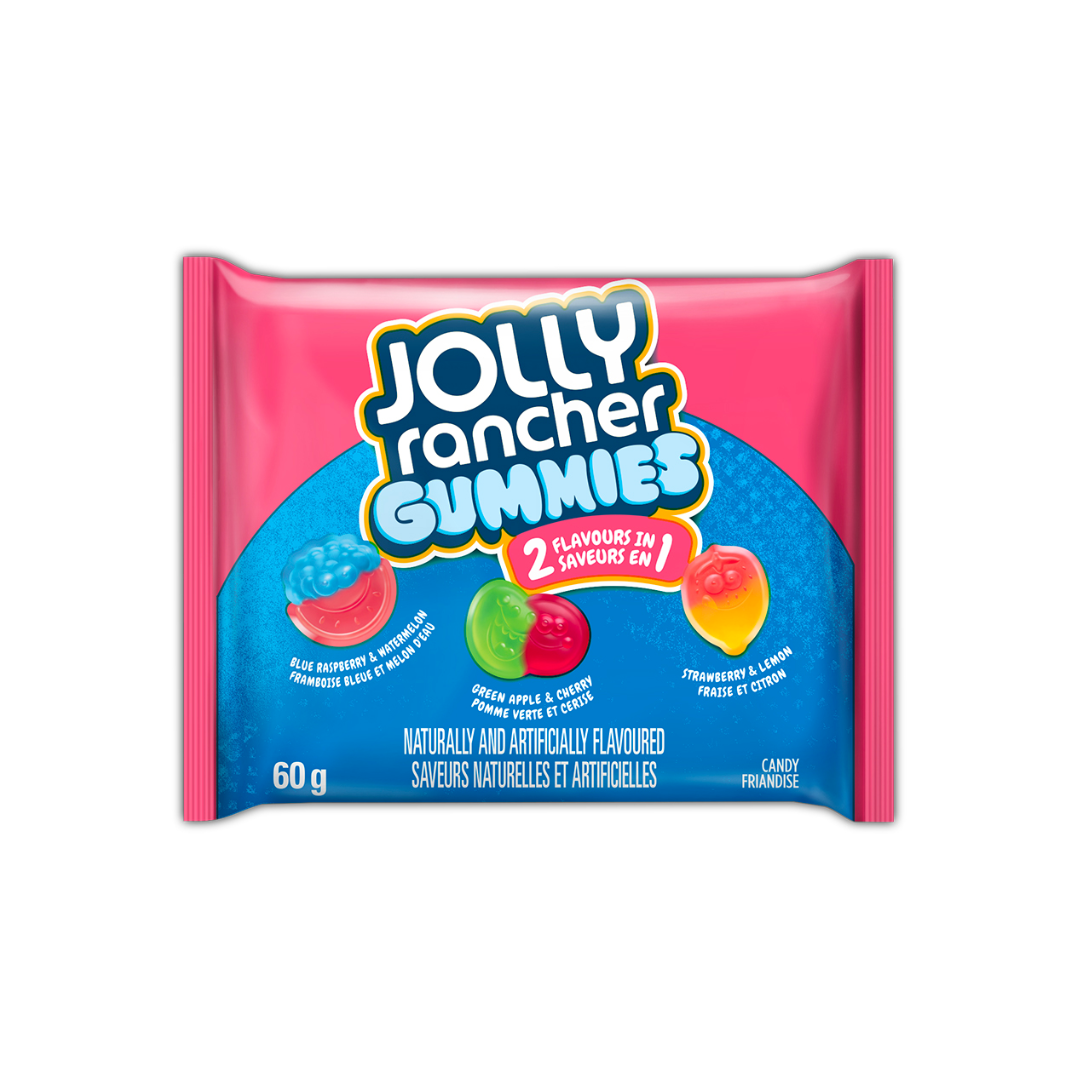 HersheyJolly Rancher Gummies fruit 2in1 60 g 18/bx