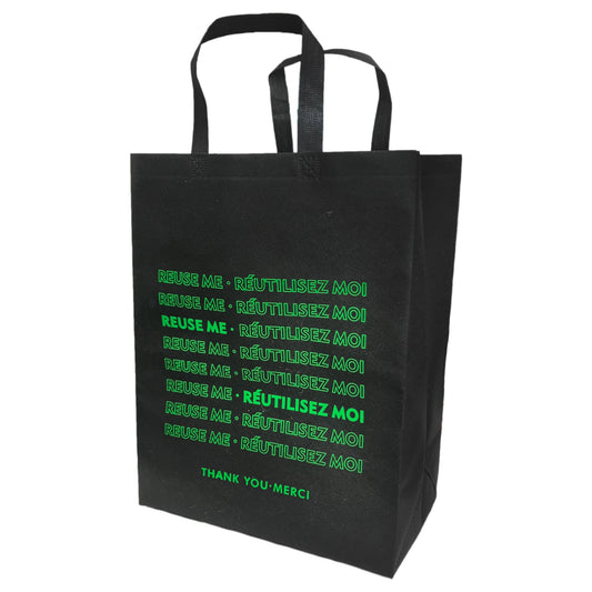 Viro Reusable Bag Black 100/cs 13"x7.5"x17"