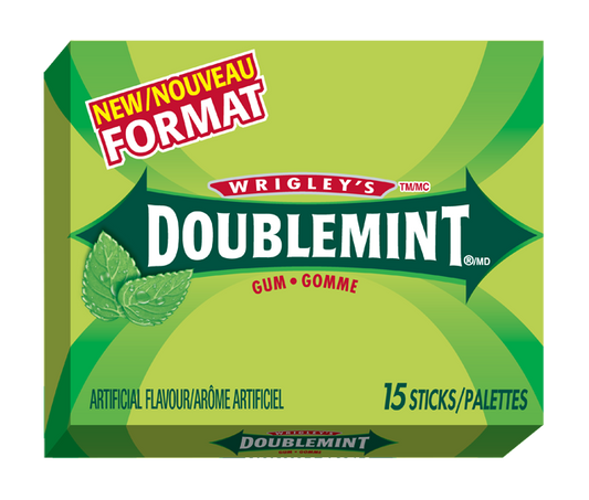 Doublemint Gum Wrigley 15''s 10/bx