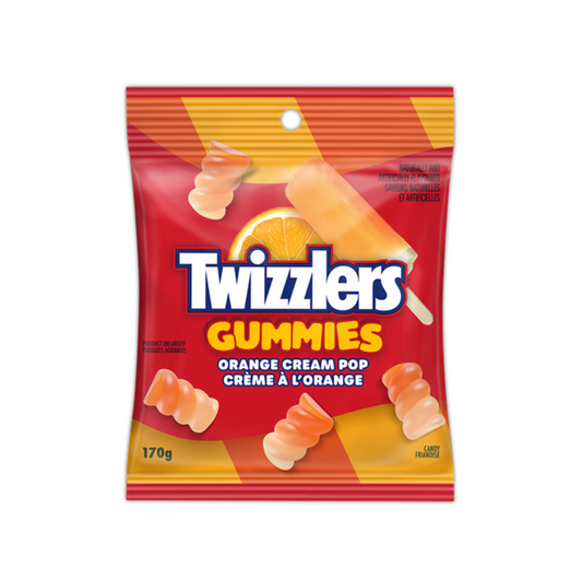 Twizzlers  Gummies Orange Cream Pop 170g 10bags/bx