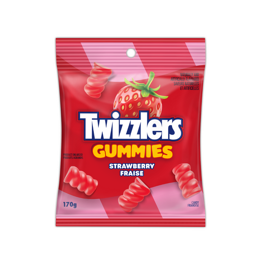 Twizzlers Gummies Strawberry 170 g 10 bags/box