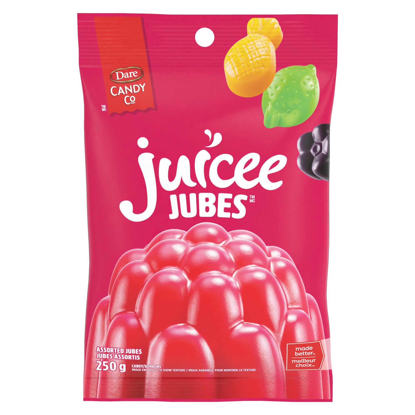 Dare Juicee Jubes 250 g 8/cs