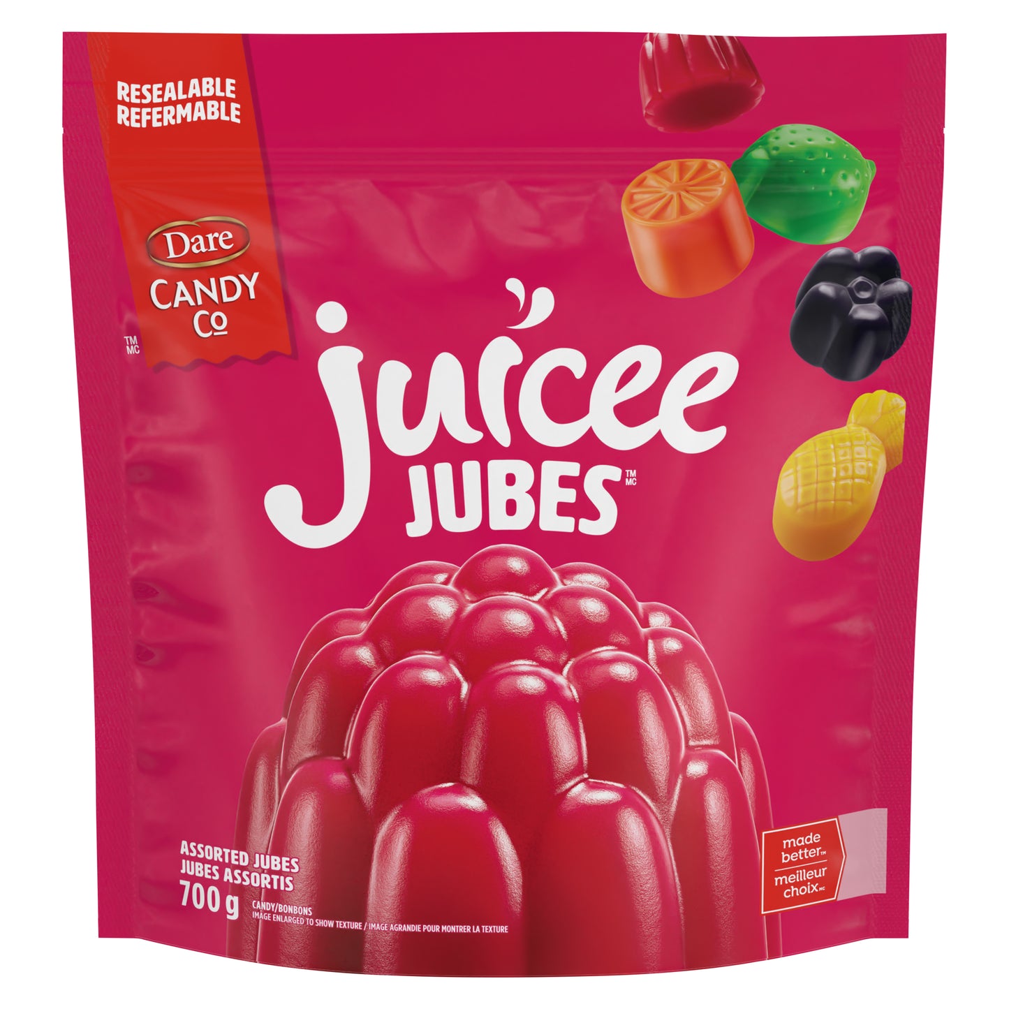 Dare Juicee Jubes 700 g 6/cs