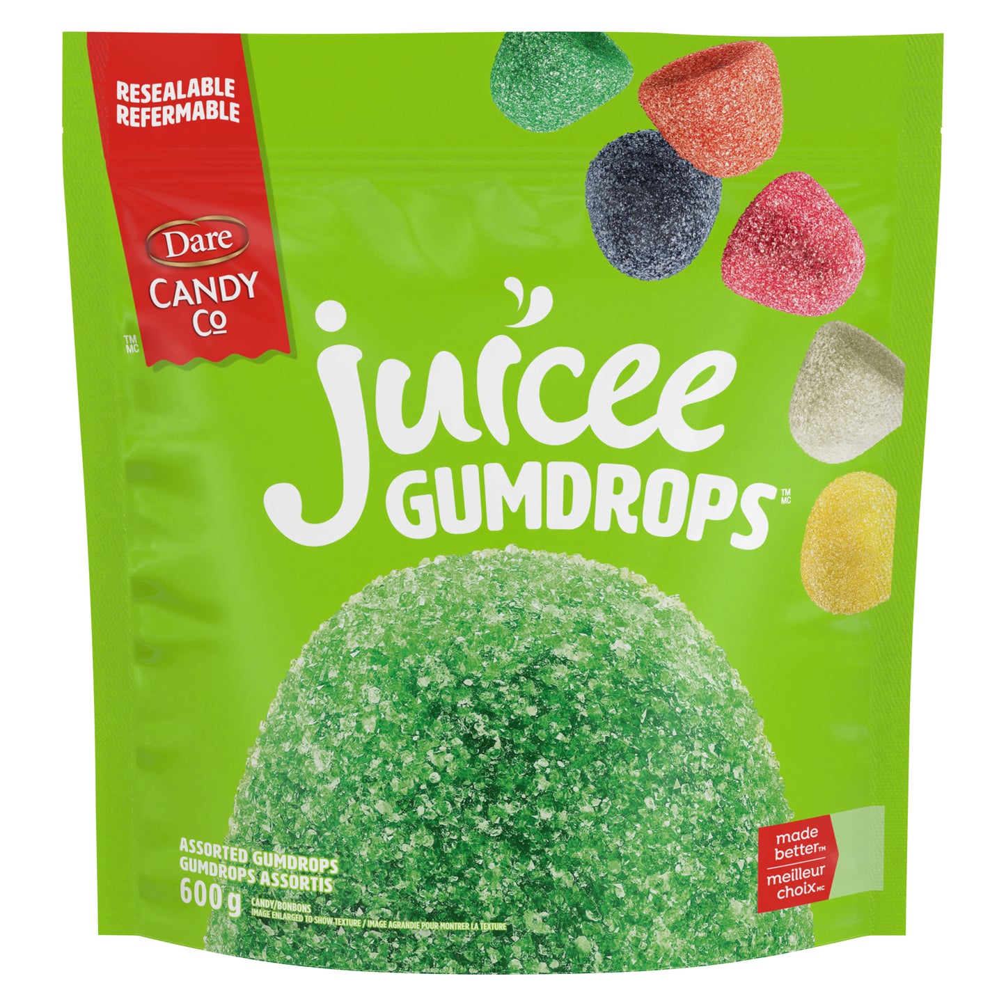 Dare Juicee Gumdrops 600 g 6/cs