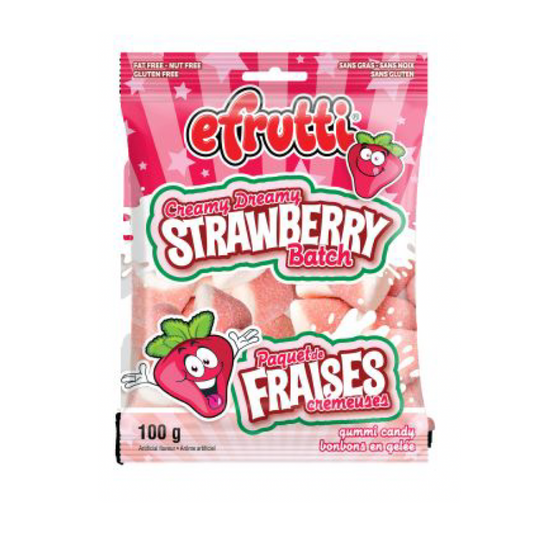 EFrutti Creamy Strawberry Gummy 100g 12/cs