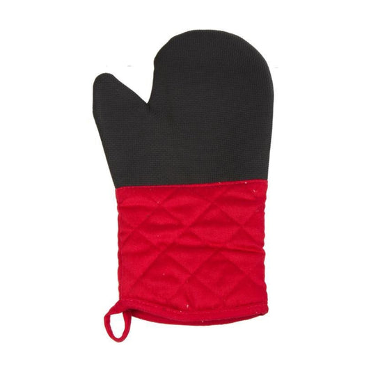 BBQ Neoprene Grill Mitt w/Canvas Long Cuff