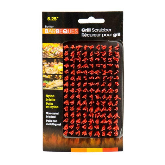 BBQ 5.25" Grill Scrubber w/Nylon Bristles