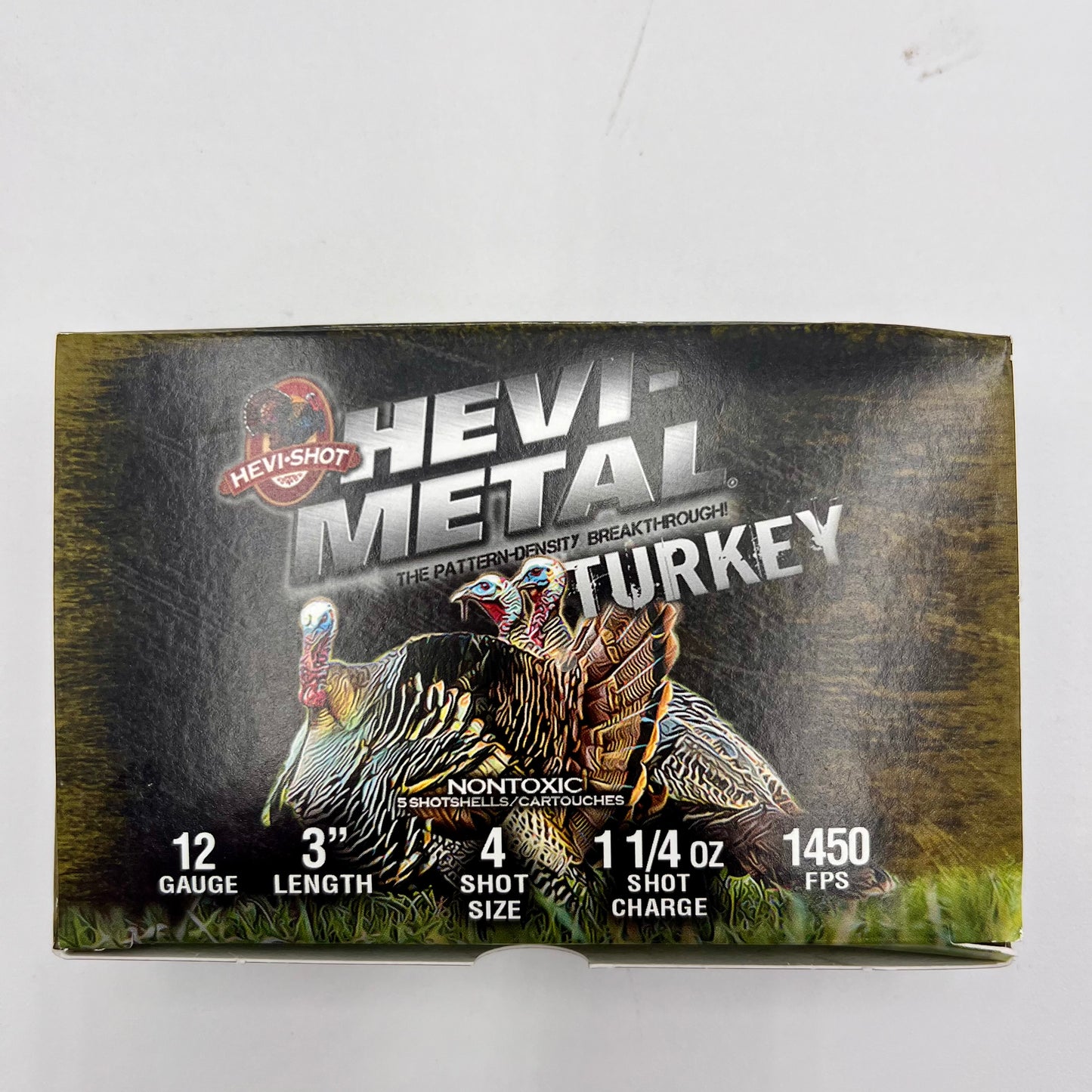 HS30045 12ga 3" 5/bx 4 Shot Hevi Metal Turkey