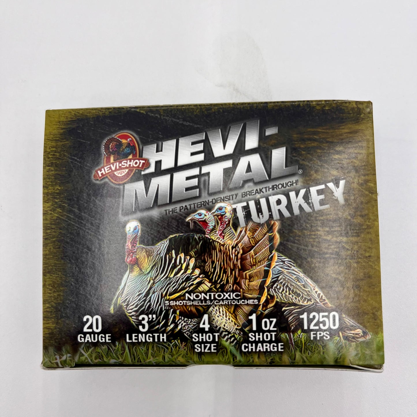 HS32045 20ga 3" 5/bx 4 Shot Hevi Metal Turkey