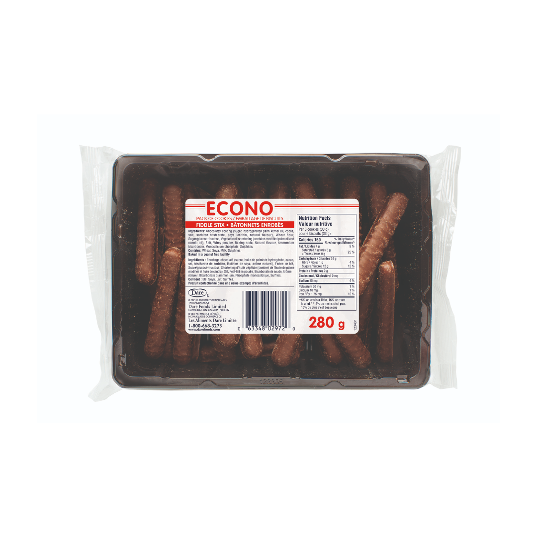 Dare Econo Choc Coated Fiddle Stix 280g