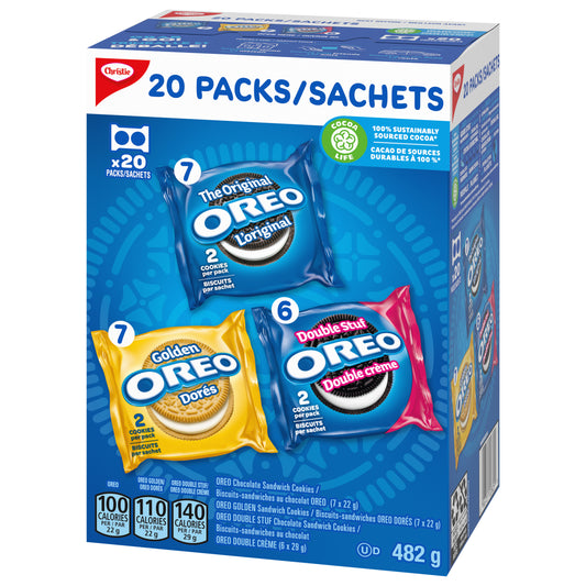 Mondelez Oreo 2ct Variety 20 Packs 482g