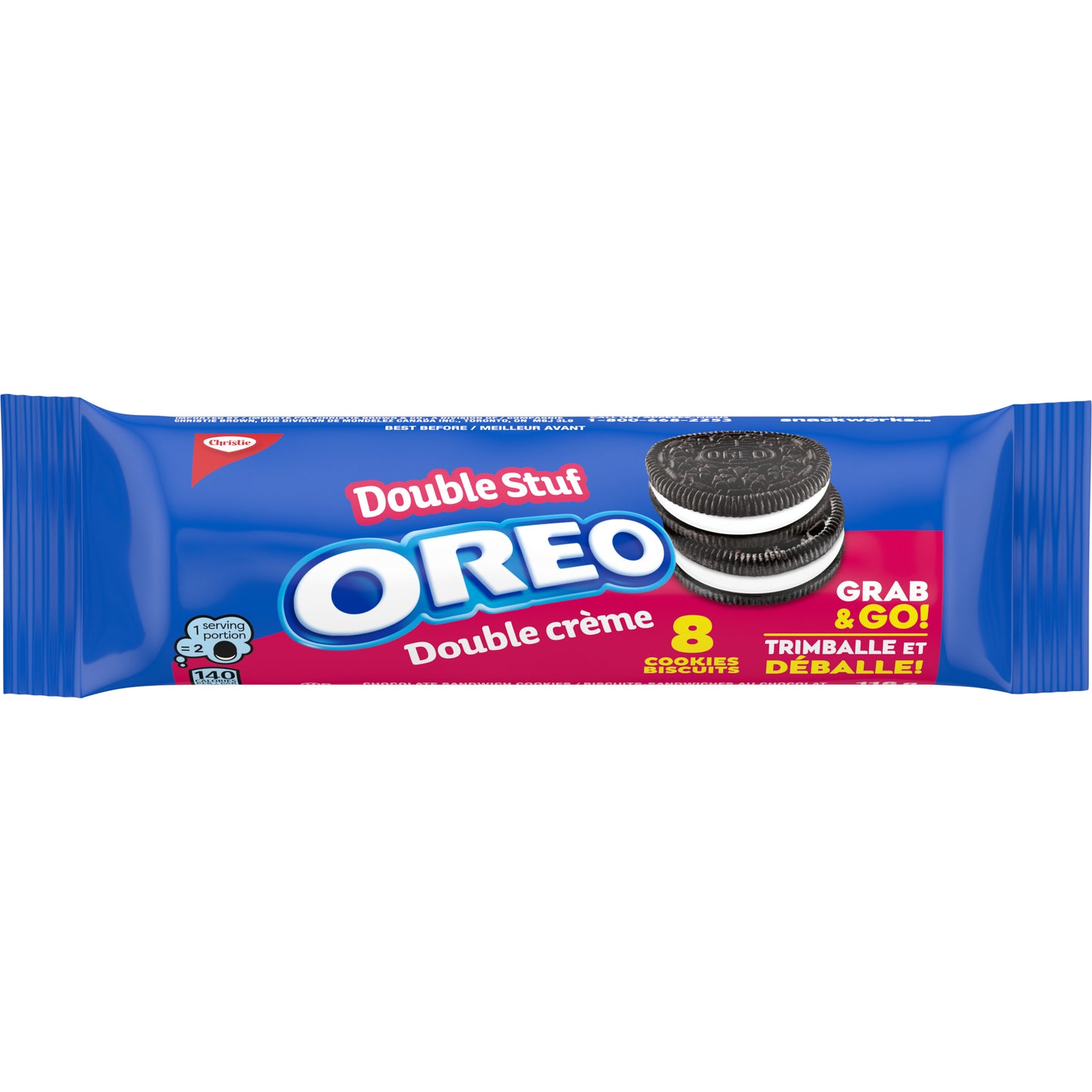 Mondelez Oreo Double Stuff 8pk 116g Grab & Go