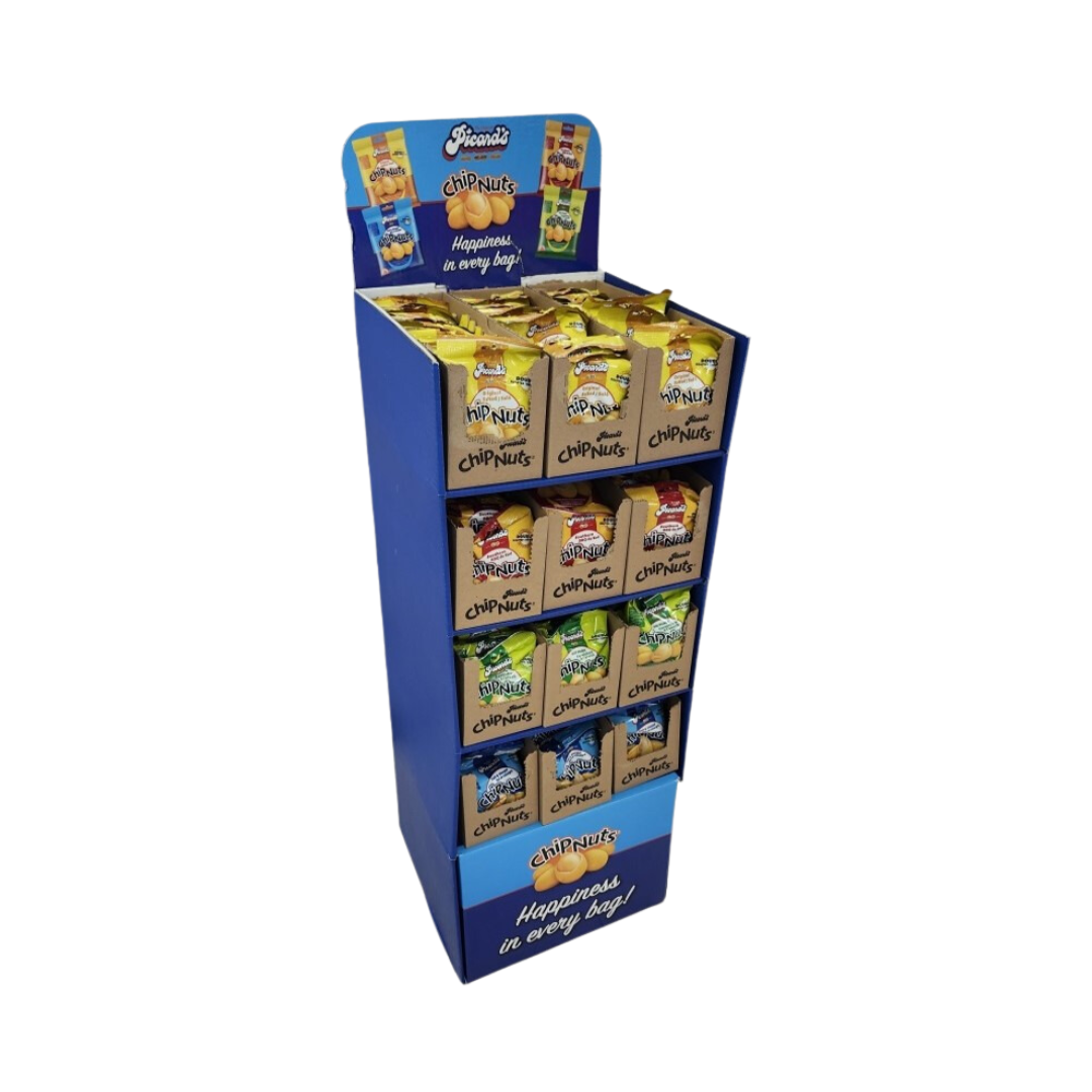 ChipNut Floor Display 144ct 120g