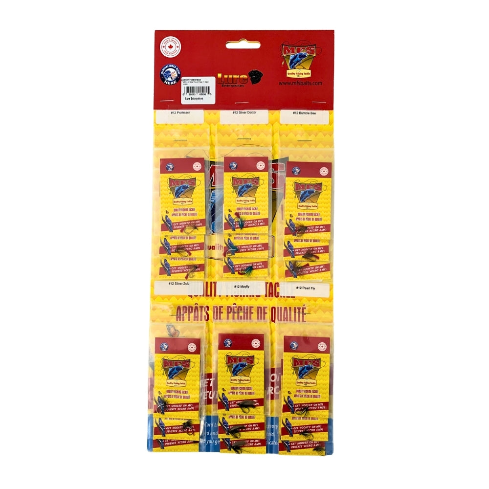 #12 Wet Trout Flies #1 Assorted 18/cd