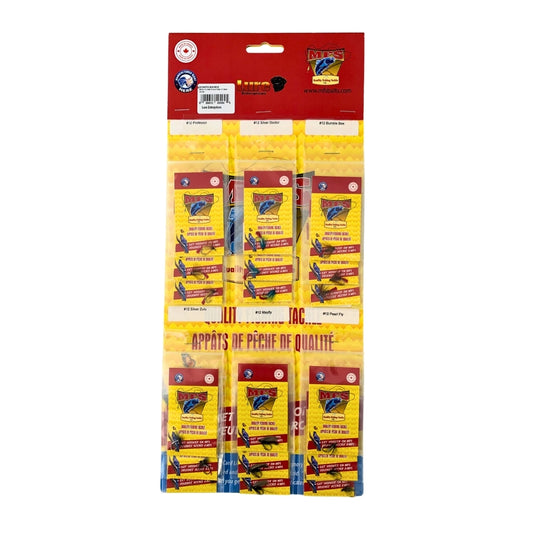 #12 Wet Trout Flies #1 Assorted 18/cd