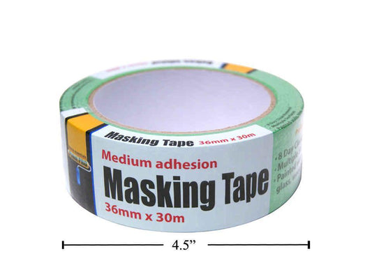 H.E. Paint Pro, 36mm x 30m Green Masking Tape