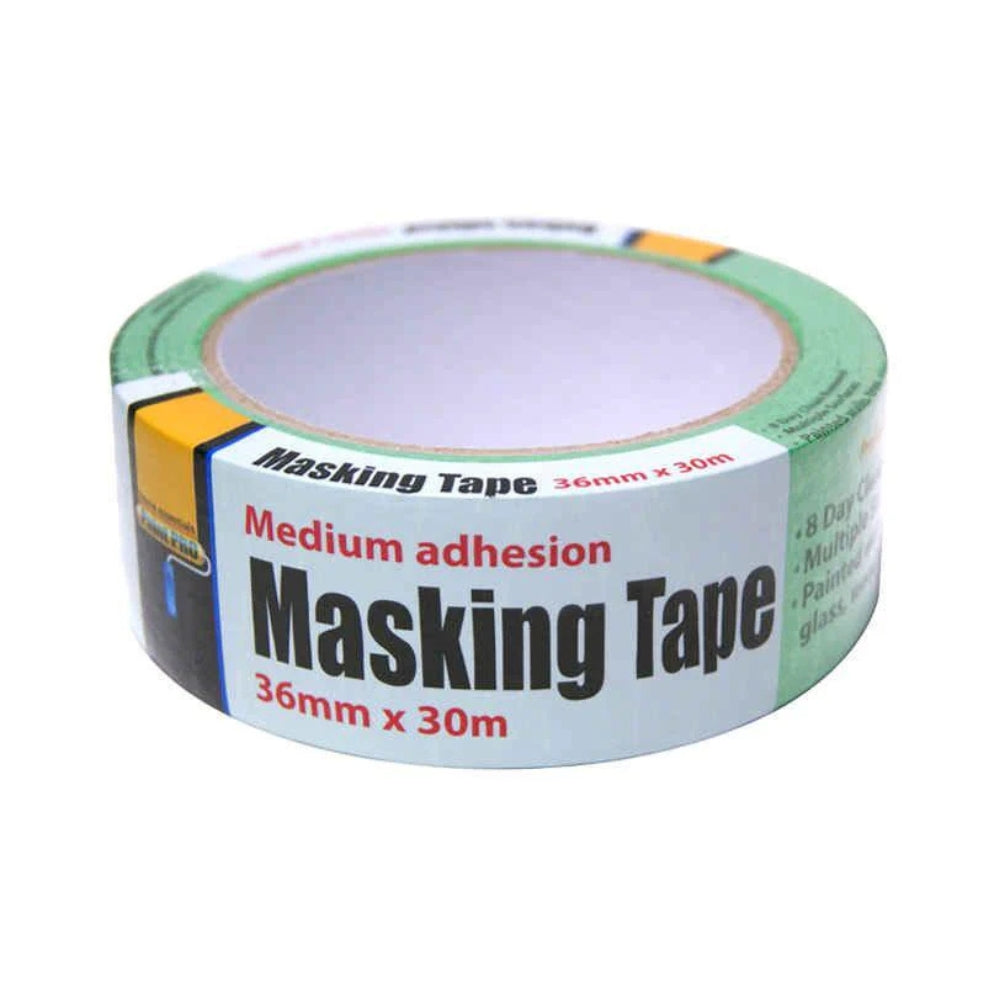 H.E. Paint Pro, 36mm x 30m Green Painter's Tape