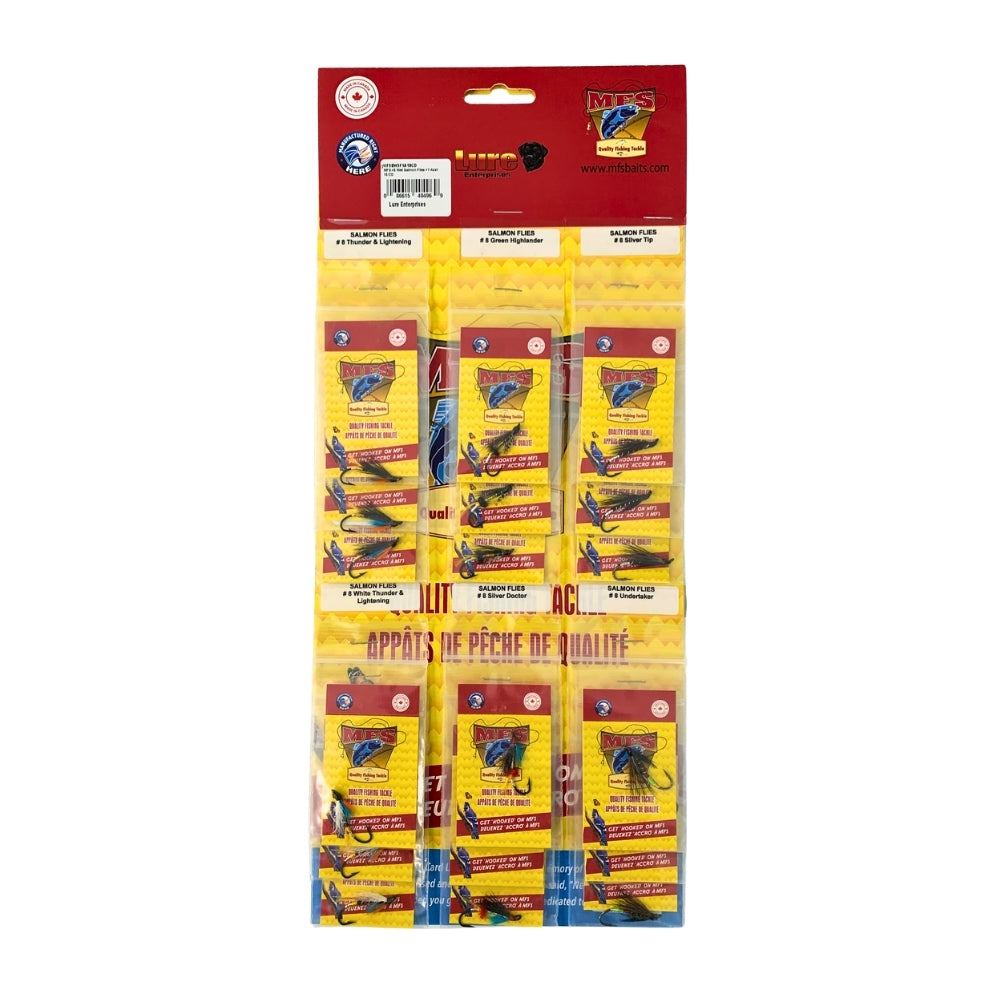 #8 Wet Salmon Flies #1 Assorted 18/cd