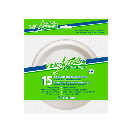 7" Plates Biobased 15/pk