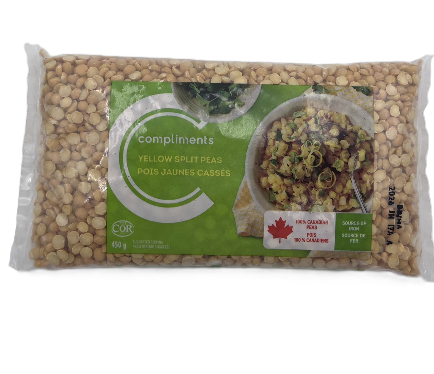 Comp Split Yellow Peas 450g