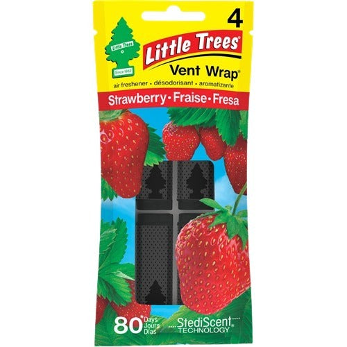 Vent Wrap Strawberry 4/pk