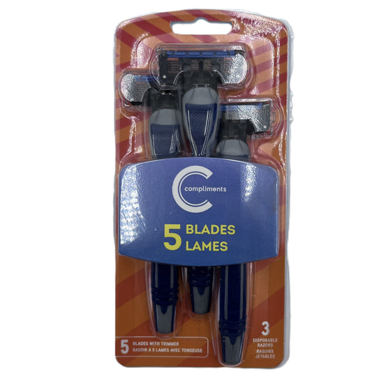 Comp Mens 5 Blade Razor3/pk