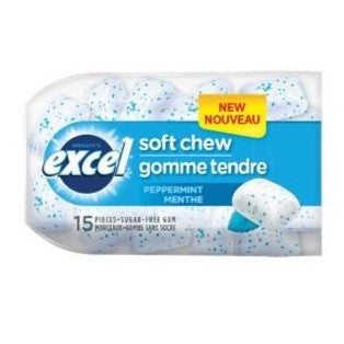 Excel  Soft Chew Peppermint 15's 8/b