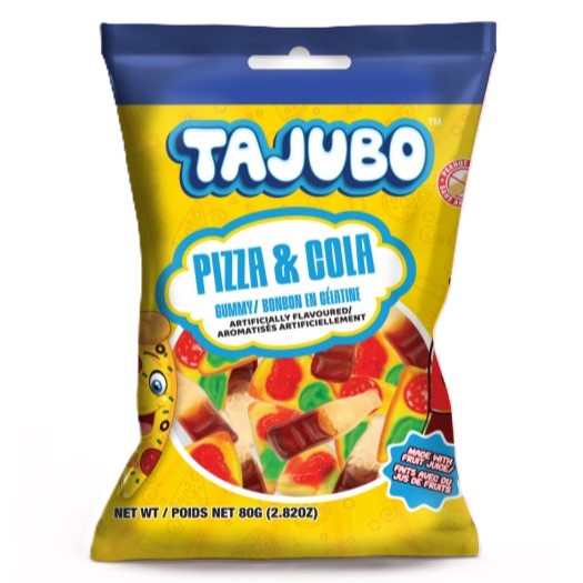 TAJUBO Gummy Pizza & Cola 80g 12/bx