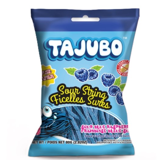 TAJUBO Sour String Blue Raspberry 80g 12/bx