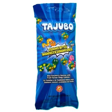 TAJUBO Gummy Bites Blue Raspberry 60g 10/bx