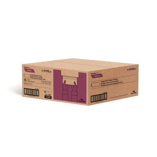 Cascades Singlefold Kraft Paper Towel H115 4000/cs