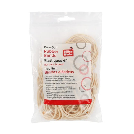 O.WKs. #33 4oz Rubber Bands, Zip lock bag