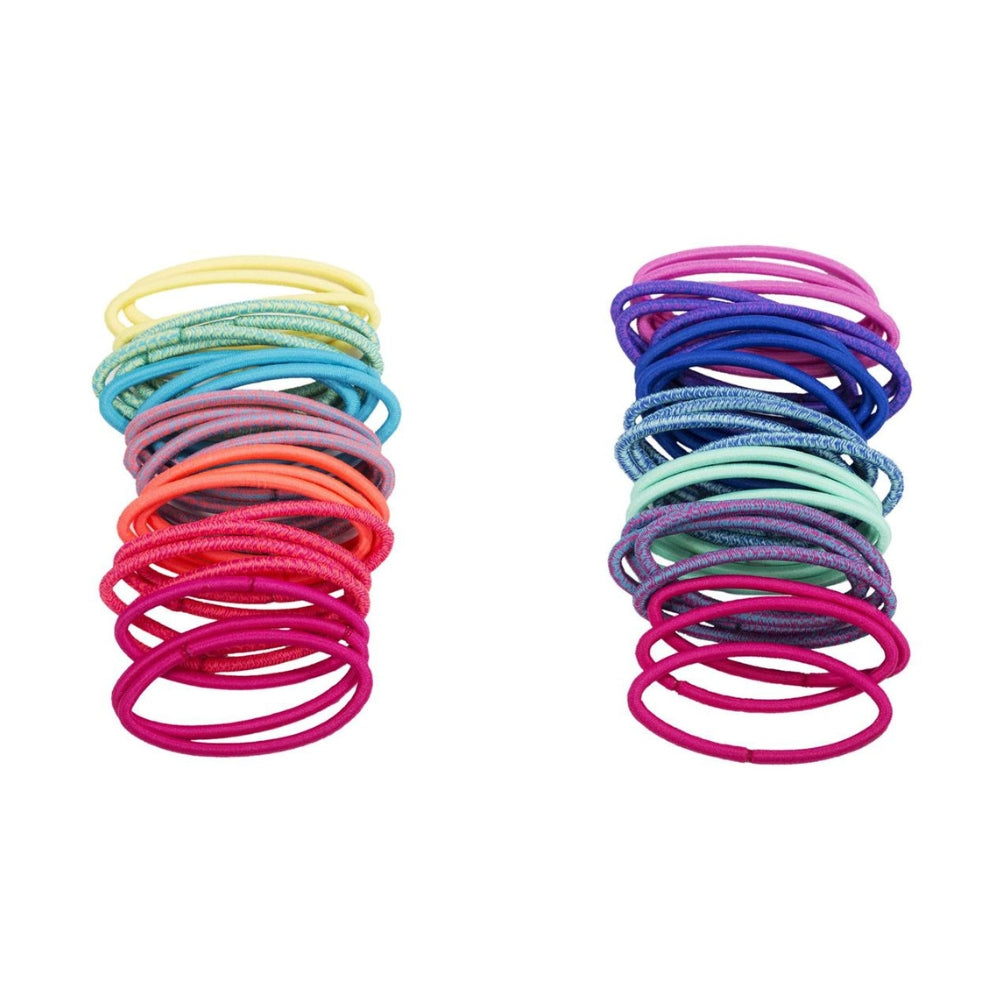 Stylin' 24pc Heather/Solid Clasp-Free Ponyholder