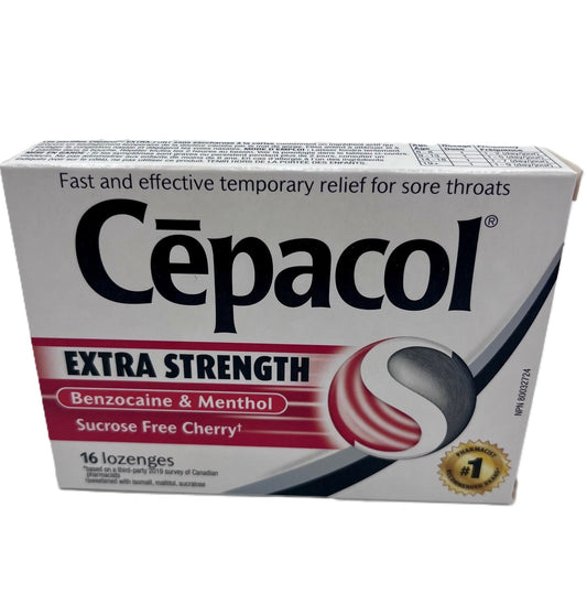 Cepacol Lozenge Extra Strength Cherry SF 16s