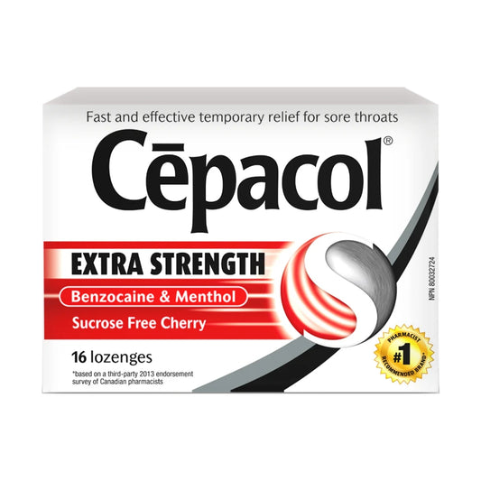 Cepacol Lozenge Extra Strength Cherry SF 16s