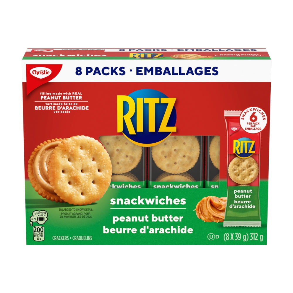 Ritz Snackwiches Peanut Butter 8x39g