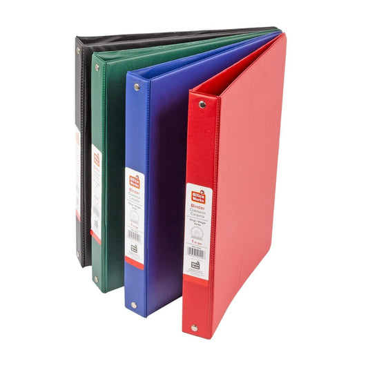 O-Ring 1" Vinyl Binder, 4 Assorted colours