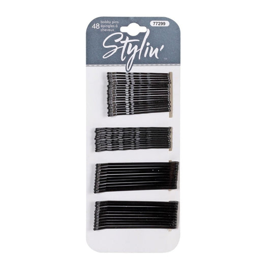 Stylin 48pc Bobby Pin Black Variety Pack