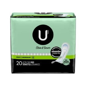 U By Kotex Clean & Secure Heavy Ultra Thin Pads 20