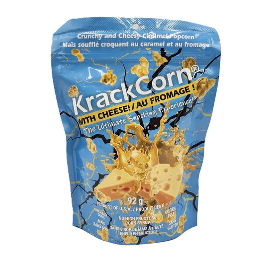 KrackCorn Crunchy Caramel Cheese Popcorn 92g 12/cs